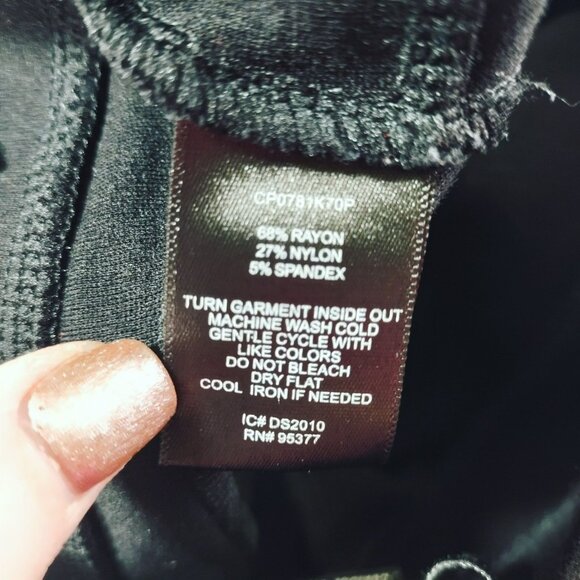 Sanctury by Anthropologie Womens Pants Size LP Black Corporate Goth Career - Picture 4 of 9